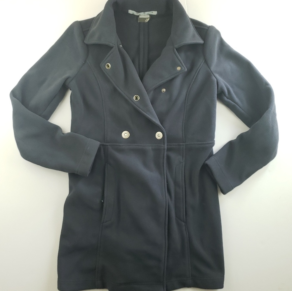 Athleta womens button down peacoat size small gray